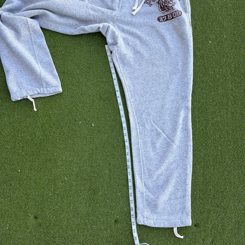 Polo Ralph Lauren Varsity Sweatpants Mens 2XL Grey Jogger Tiger Patch